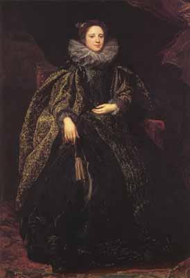 Anthony Van Dyck Portrait of an unknown genoese lady (mk03) oil painting picture